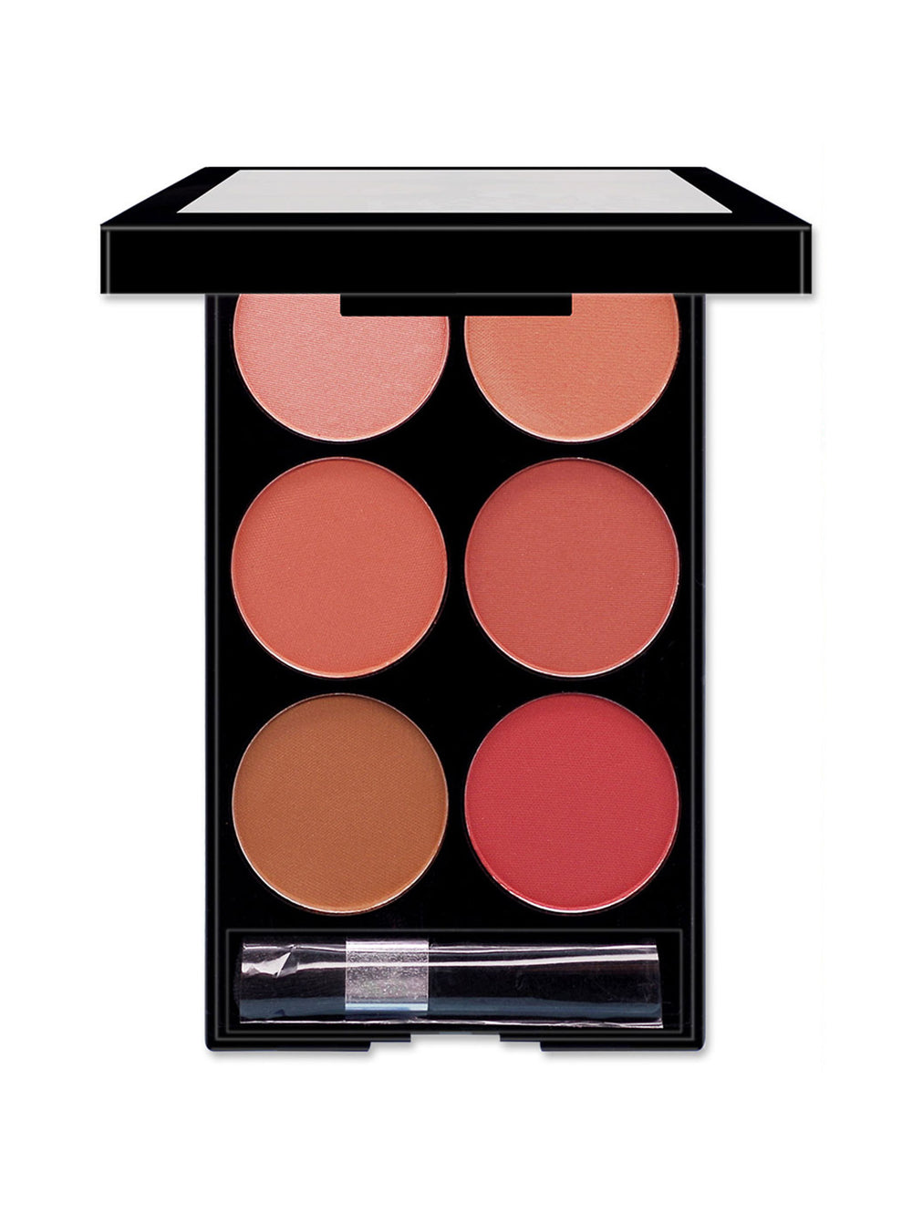 Six-Color Blush Palette - zes veelzijdige blush tinten close-up