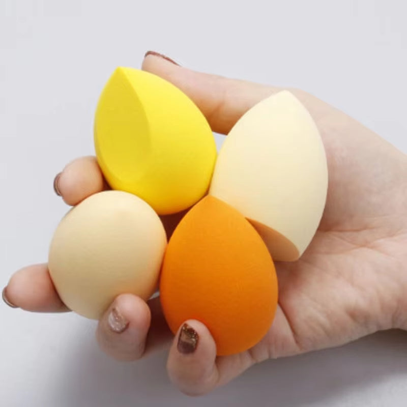 Close-up van cosmetic puff sponstextuur