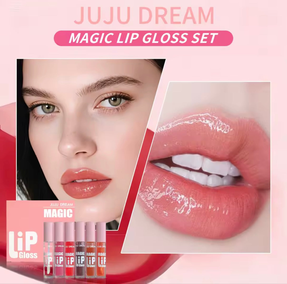 JUJU Dream Magic Lip Gloss Set – 6 Kleuren