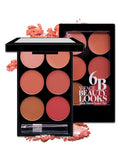 Six-Color Blush Palette - multi-shade blush tray vooraanzicht